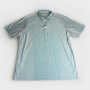 Tommy Bahama IslandZone Palm Coast Polo Shirt Men's 3XLT Green Golf Performance